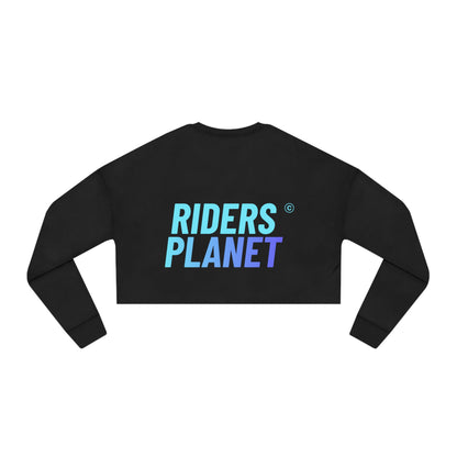 Women's Cropped Sweatshirt "Biker Girl"