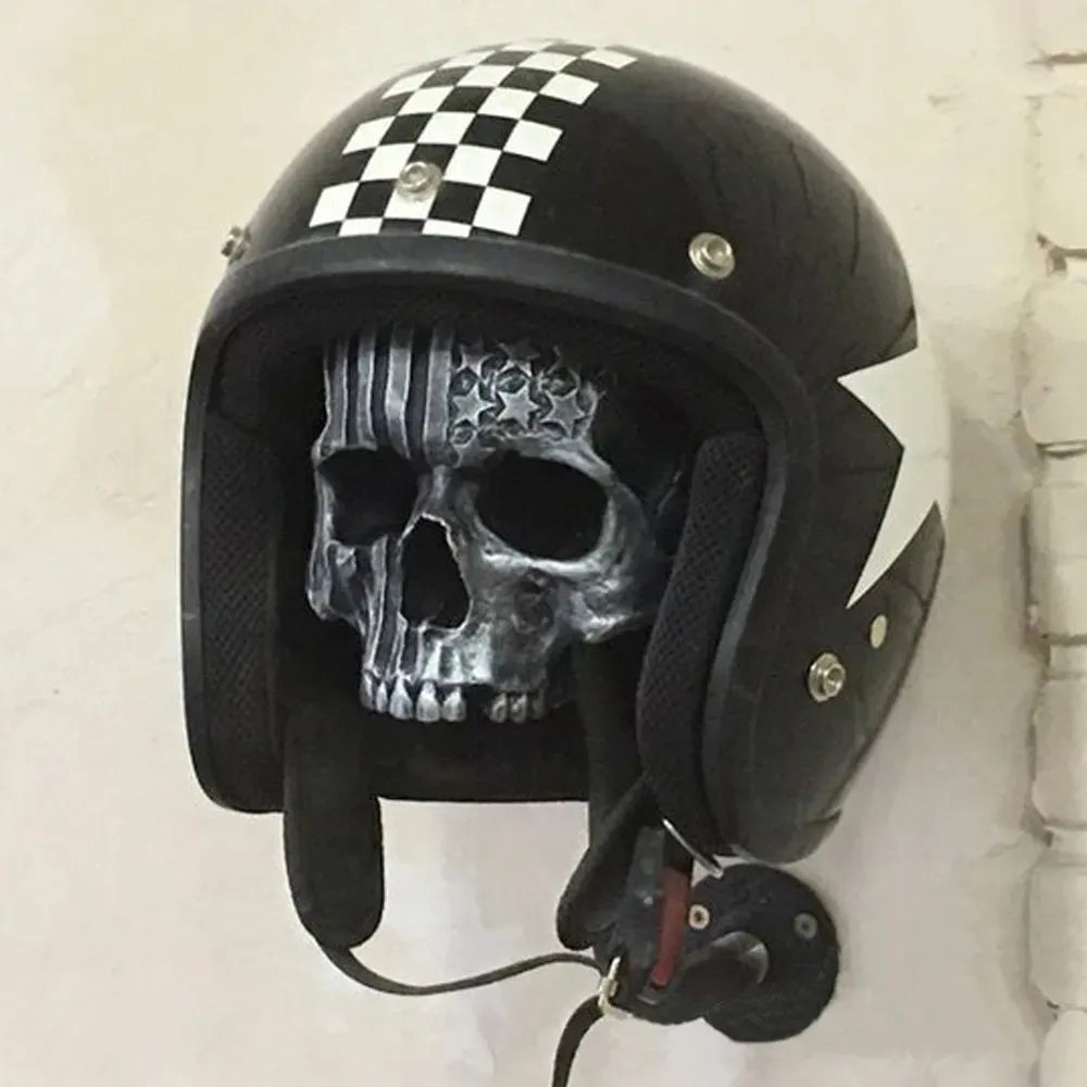 Kreative Skull Motorradhelm Halterung Helm Fahrradhelm Halter Wanddekoration