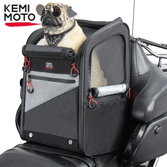 Motorrad Hund/Katze Tragbare Transporttasche Tragfähigkeit 44L Faltbarer Hundetransportrucksack