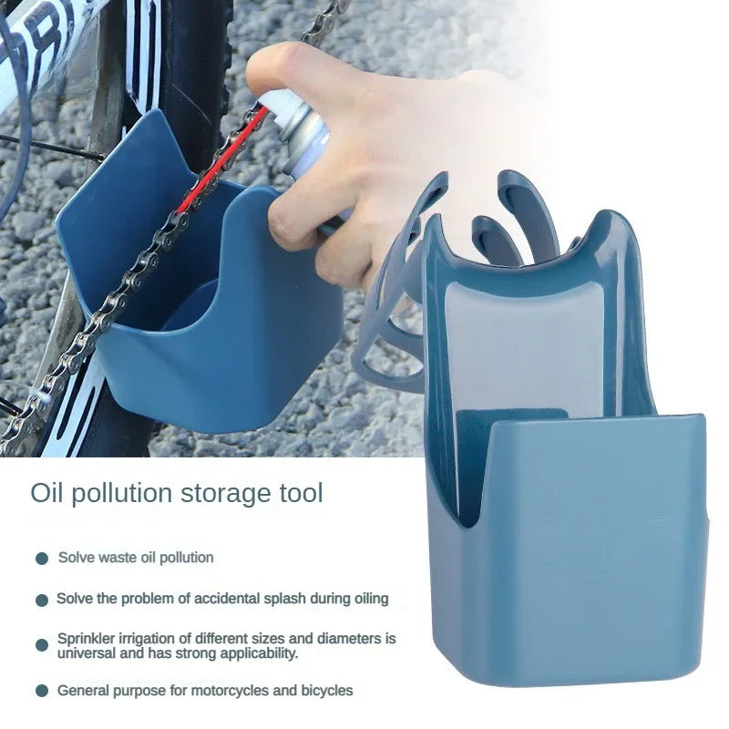 Motorcycle Bike Chain Oil Storage Tool Box Chain Cleaning Oil Splash-Proof Tool Bicycle Chain Oil Anti-spray Tool Bicycle Tools