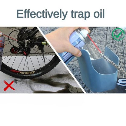 Motorcycle Bike Chain Oil Storage Tool Box Chain Cleaning Oil Splash-Proof Tool Bicycle Chain Oil Anti-spray Tool Bicycle Tools