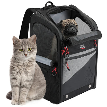 Motorrad Hund/Katze Tragbare Transporttasche Tragfähigkeit 44L Faltbarer Hundetransportrucksack