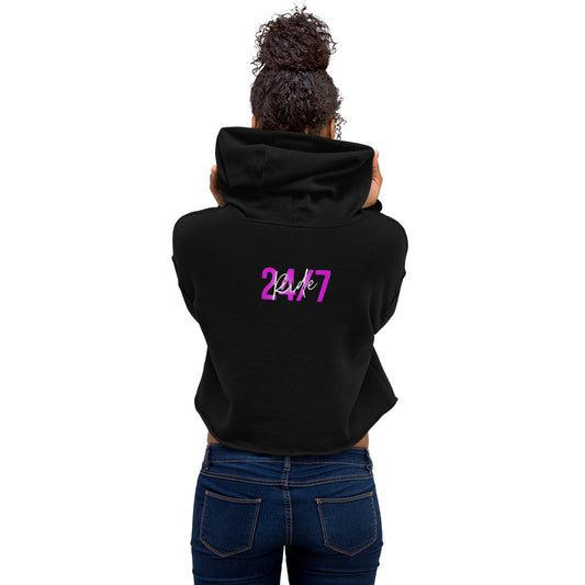 Crop-Hoodie "24/7"